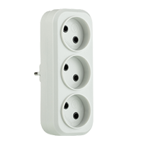 Power strip with two plugs